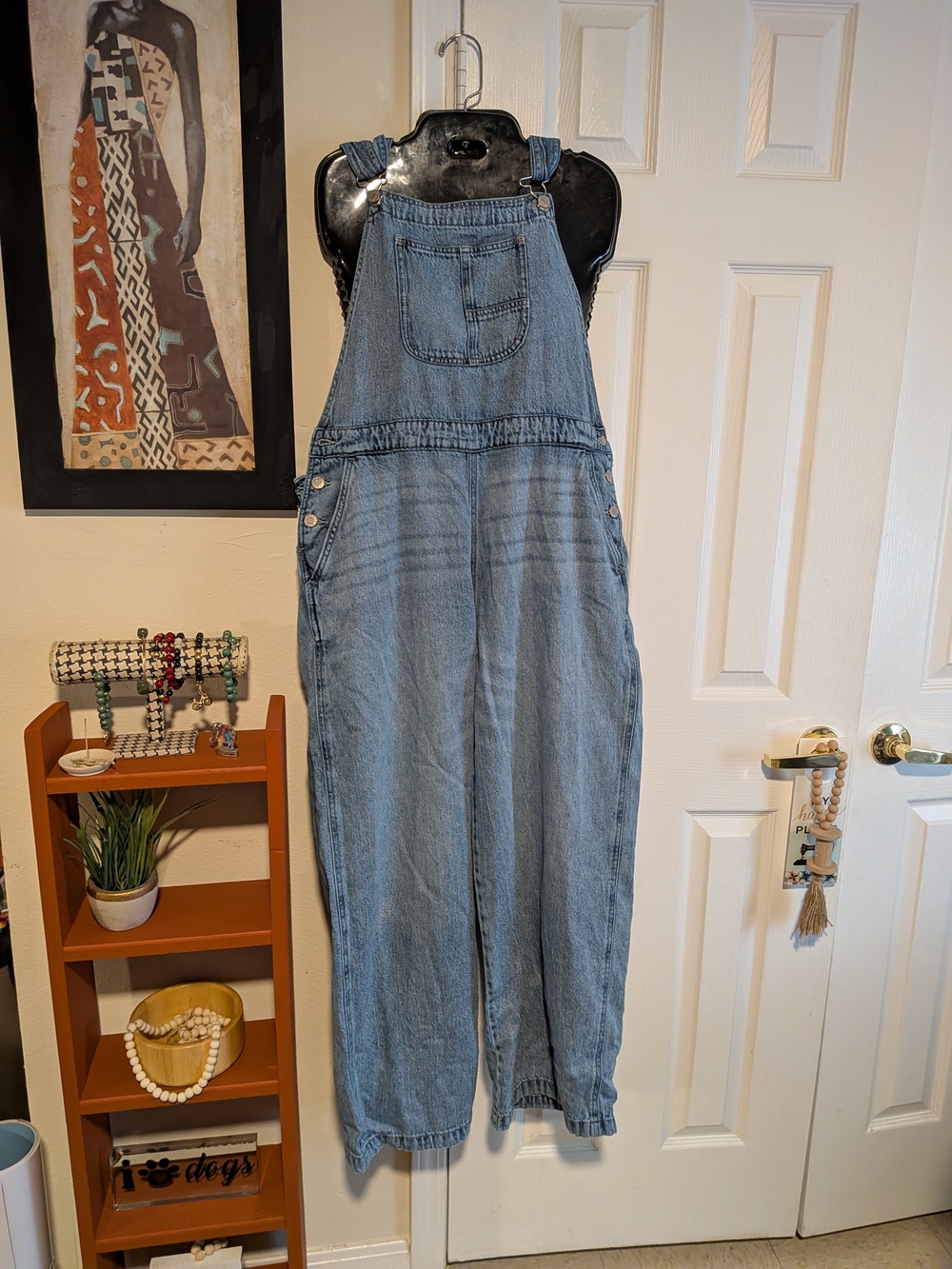 Celebrity Pink Light Blue Denim Women's Overalls - Relaxed Fit